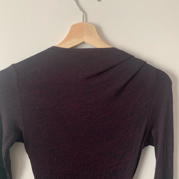 Burgundy Aritzia Wilfred Free Dress, Size XS - Picture 7 of 9
